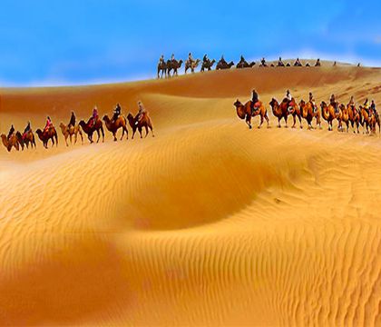 寧夏銀川+中衛(wèi)+固原+吳忠+騰格里沙漠+沙坡頭+鎮(zhèn)北堡西部影城+賀蘭山巖畫(huà)9日8晚私家團(tuán)